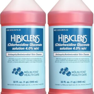 Hibiclens – Antimicrobial and Antiseptic Soap and Skin Cleanser – 32 oz (2 pack)